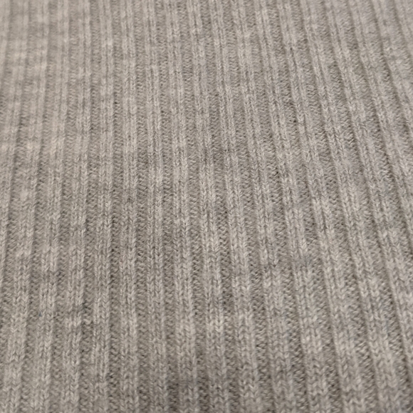 Aritzia Babaton Kitano Grey Boatneck Back-Wrap Ribbed Wool Blend Sweater Size S - Picture 12 of 15